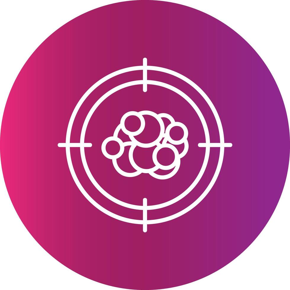 Cancer Target Creative Icon Design vector