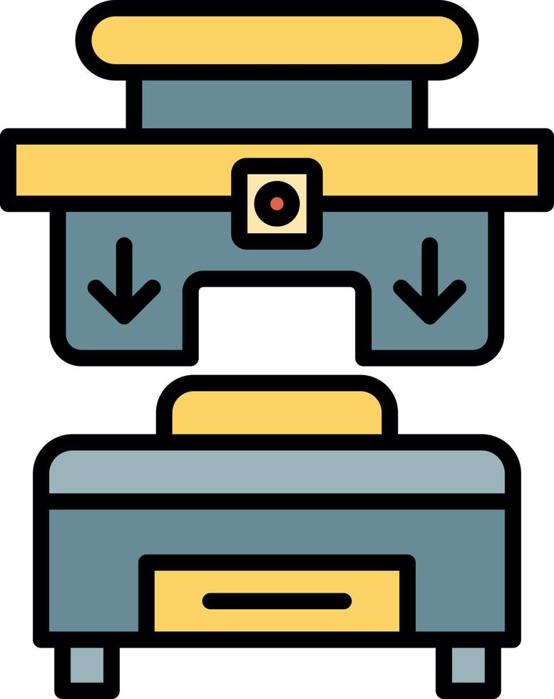 Press Machine Creative Icon Design vector