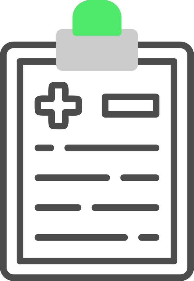 Medical Report Creative Icon Design vector