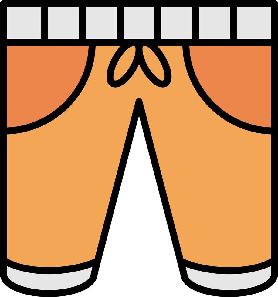 diseño de icono creativo de pantalones cortos vector