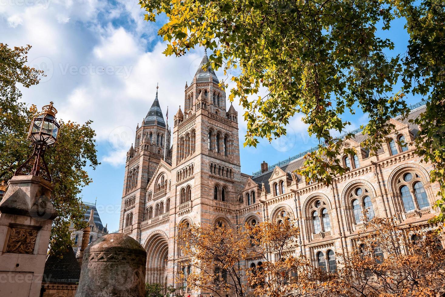 Impressive building of the Natural History Museum in London. photo