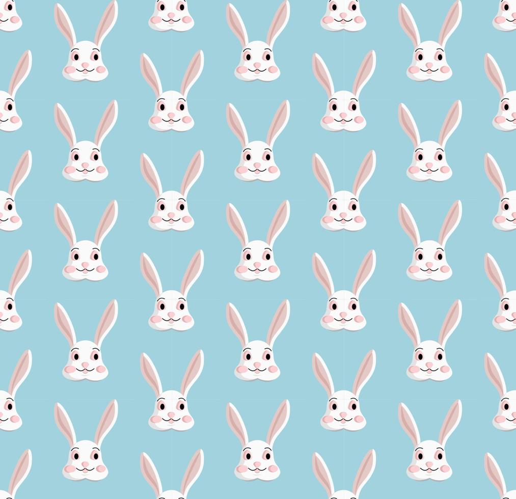 Easter cute cartoon bunny seamless pattern. EPS 10 vector