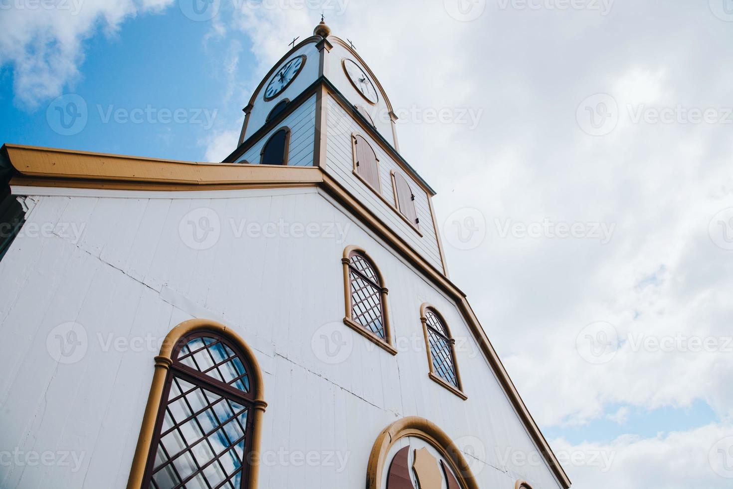 la catedral de torshavn en las islas feroe foto