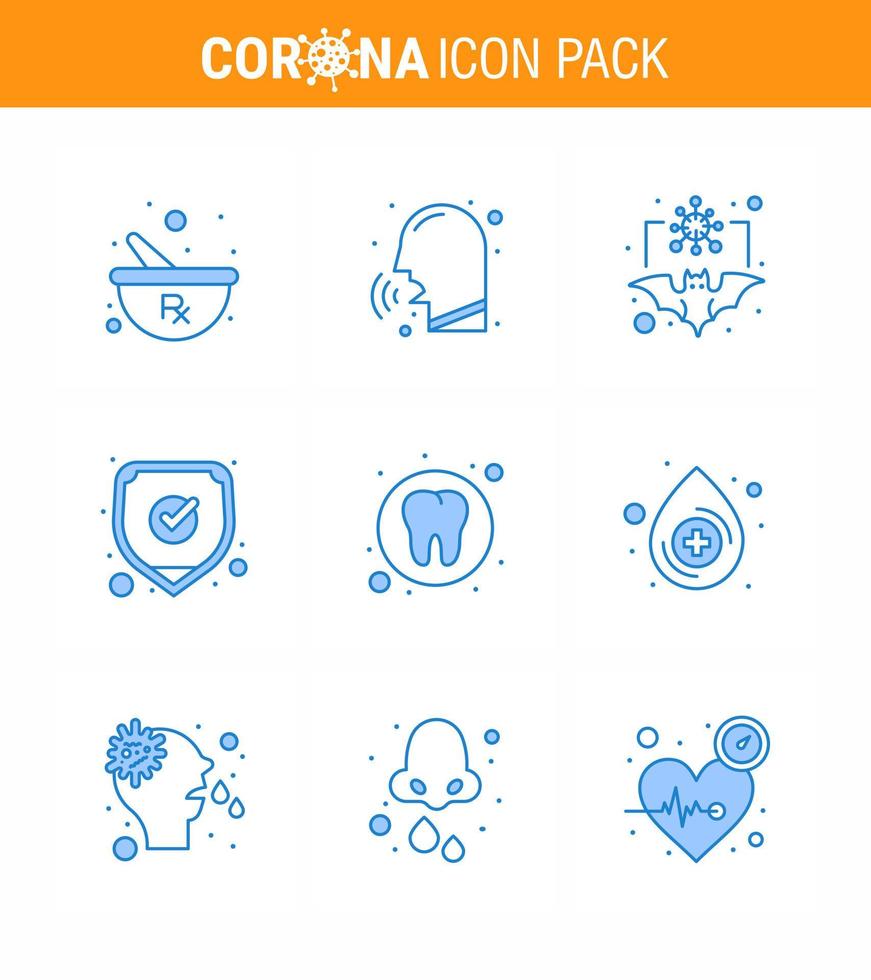 Coronavirus 2019nCoV Covid19 Prevention icon set shield protection fever medical flu viral coronavirus 2019nov disease Vector Design Elements