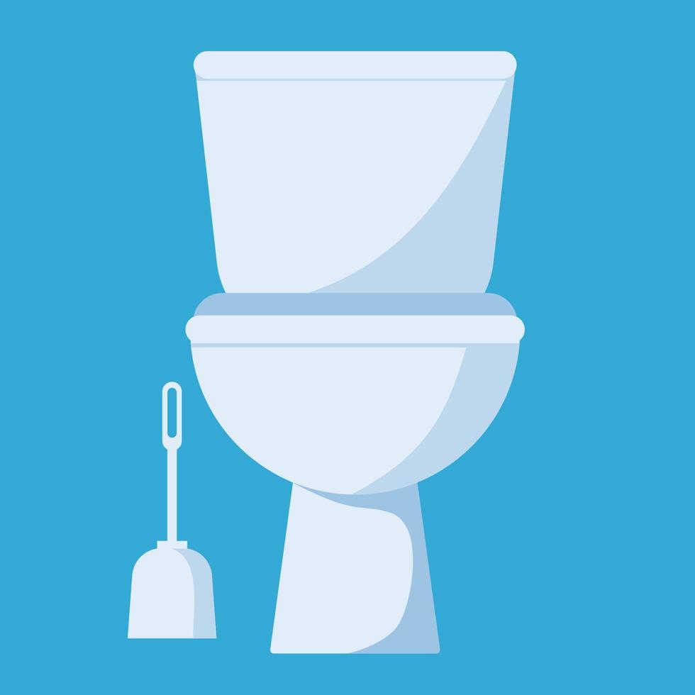 toilet flat vector color icon for apps and websites