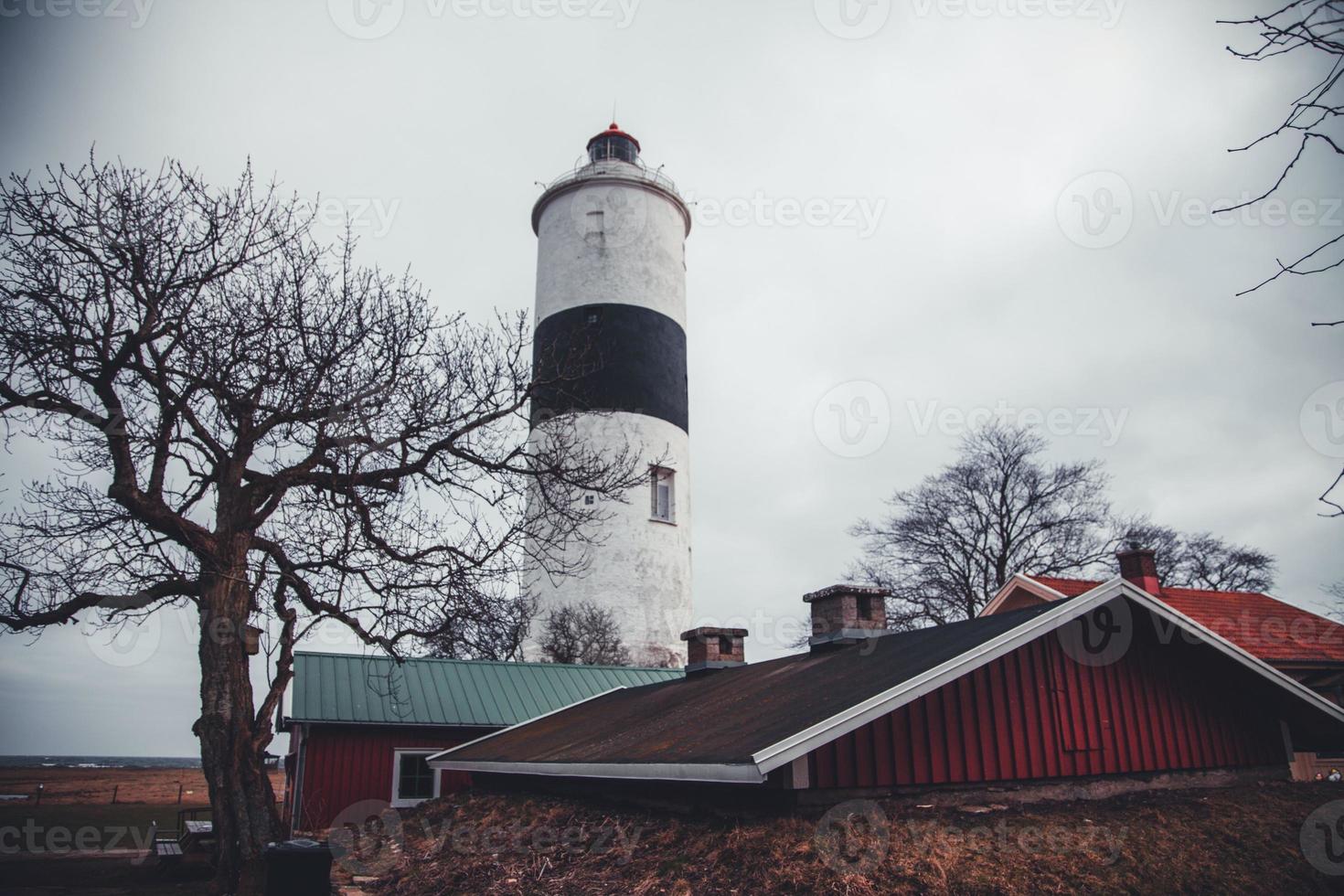 Lange Jan lighthouse on the Swedish island of Oland photo