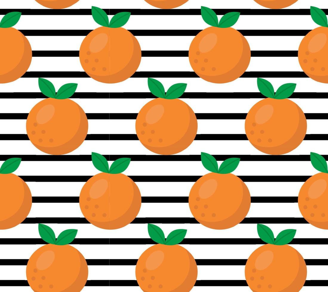 patrón floral transparente. fondo de frutas naranjas. flores, hojas. pasos vectoriales 10 vector