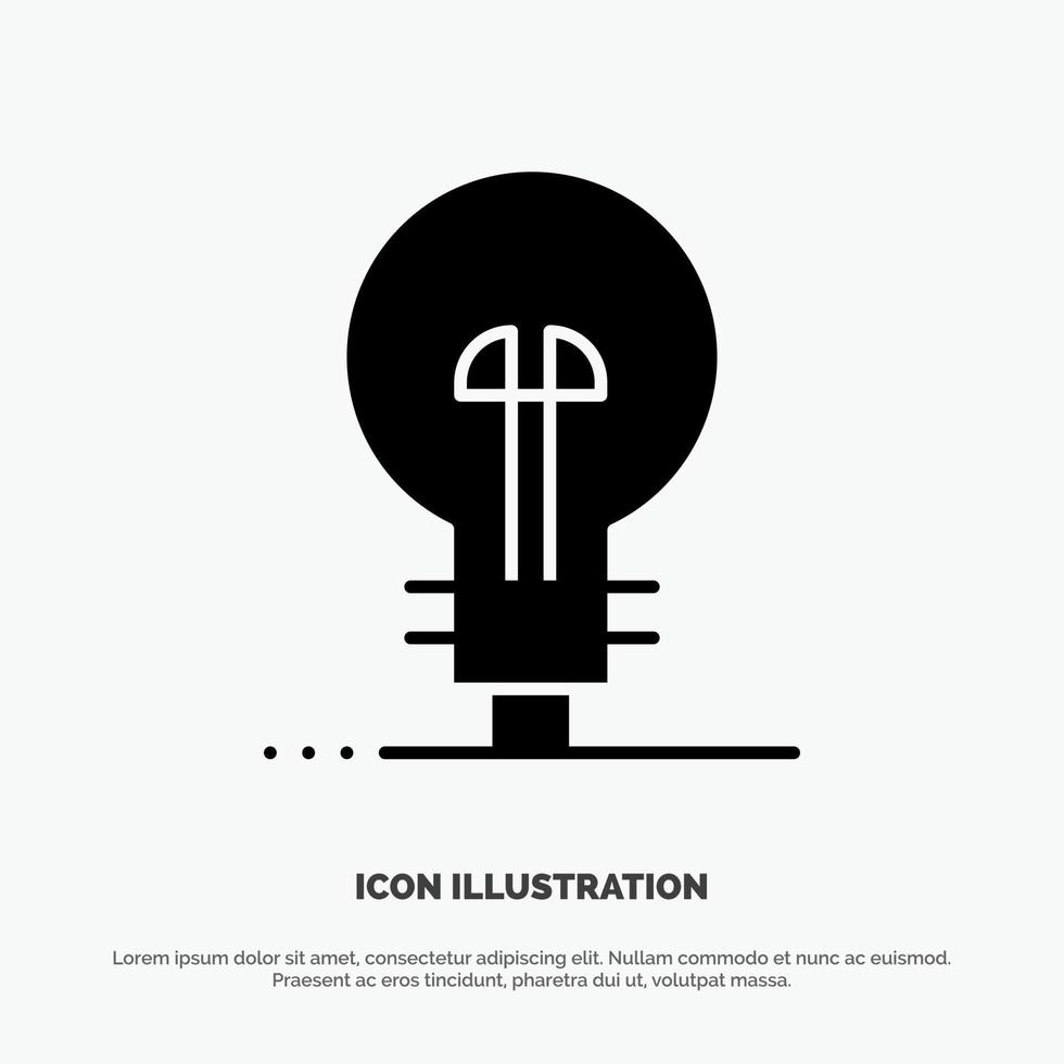 Business Defining Management Product solid Glyph Icon vector