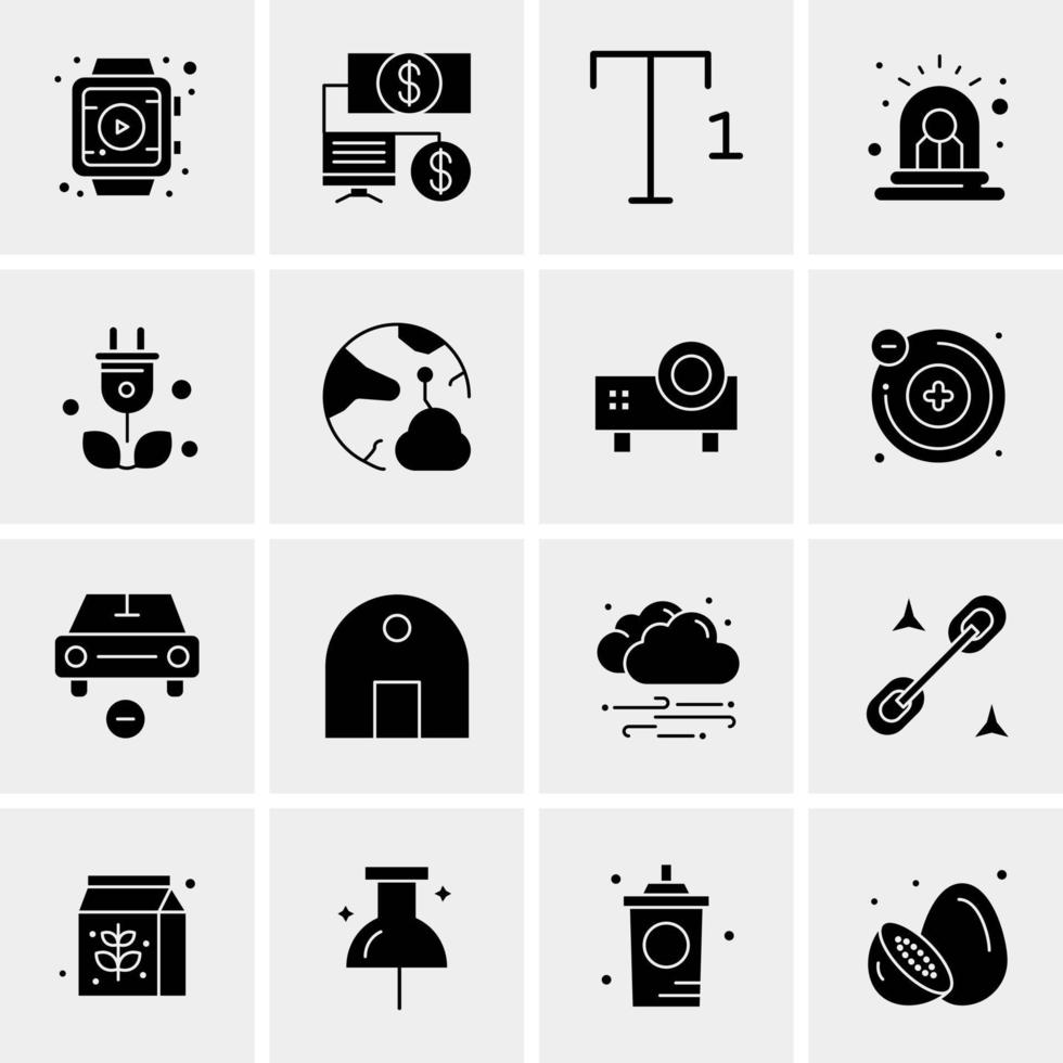 16 Universal Business Icons Vector Creative Icon Illustration to use in web and Mobile Related project