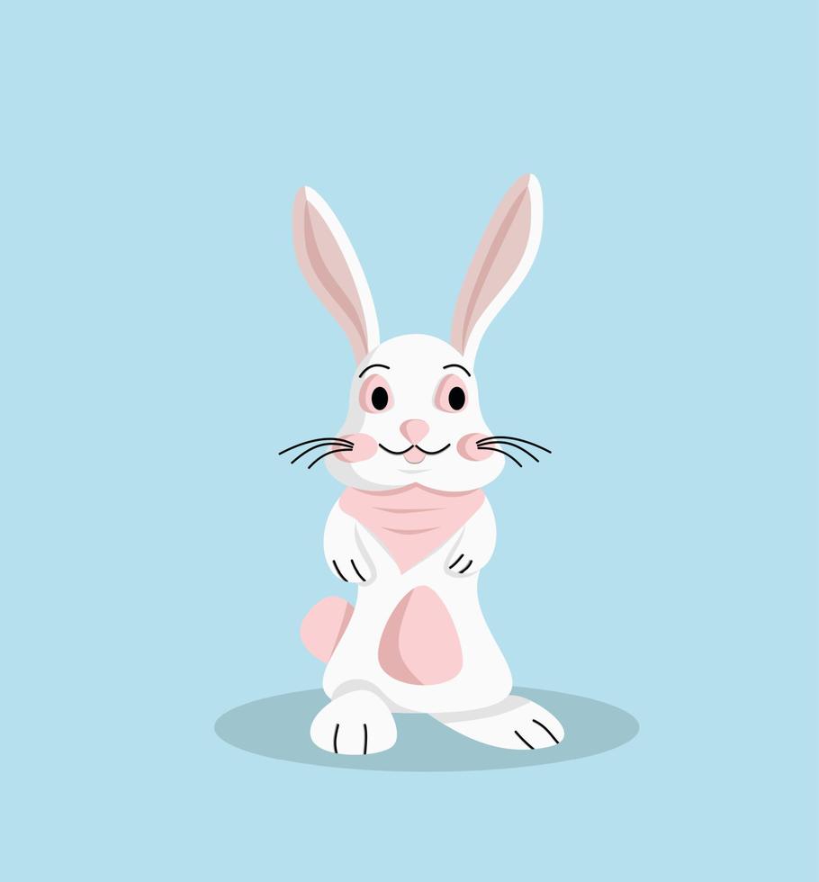 Easter cute cartoon bunny, vector illustration EPS 10