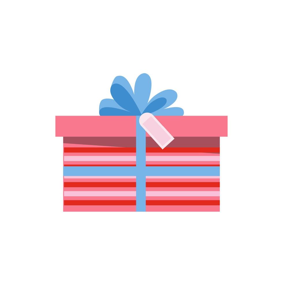 caja de regalo para cualquier fiesta, ilustración vectorial vector