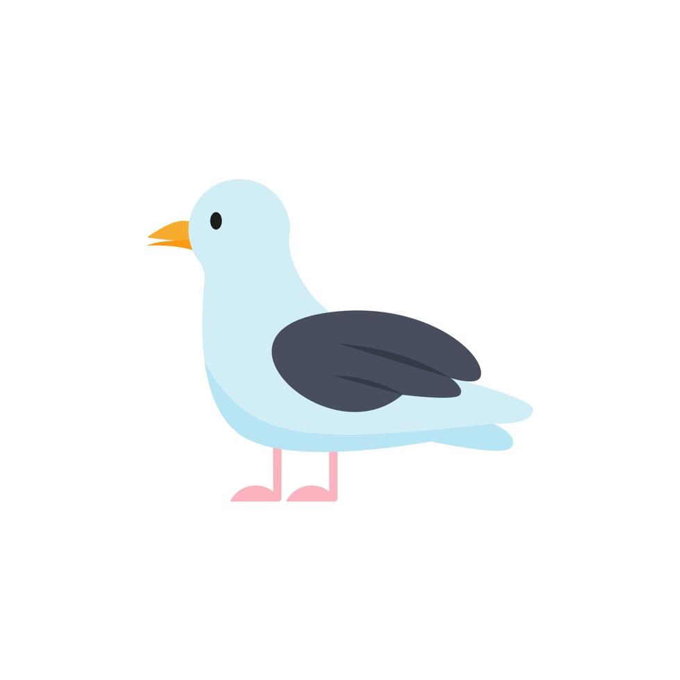 seagull icon vector illustration cartoon style.