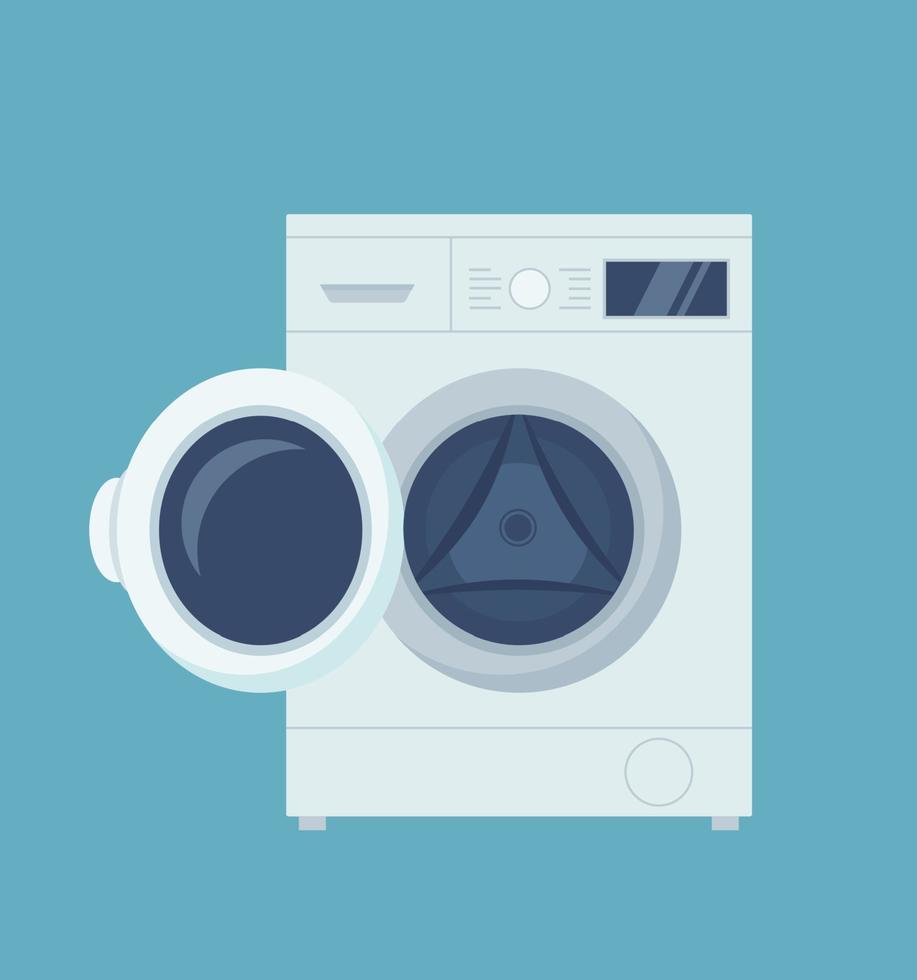 Washing machines. Flat vector illustration.