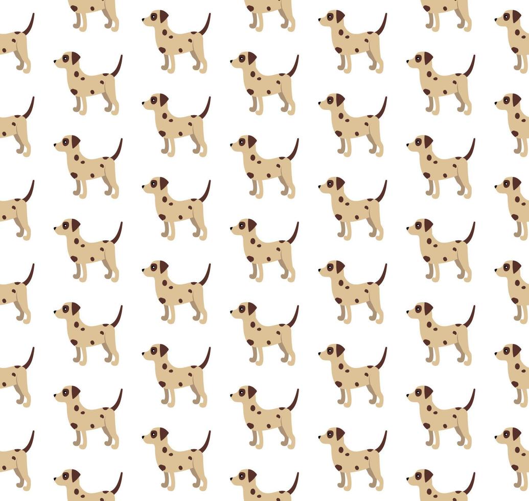 Vector seamless pattern with cute cartoon dog puppies. Can be used as a background, wallpaper, fabric and for other design.French Bulldog pattern