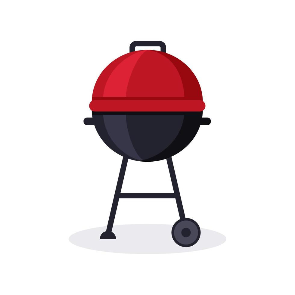 Grill vector illustration isolated on white background.