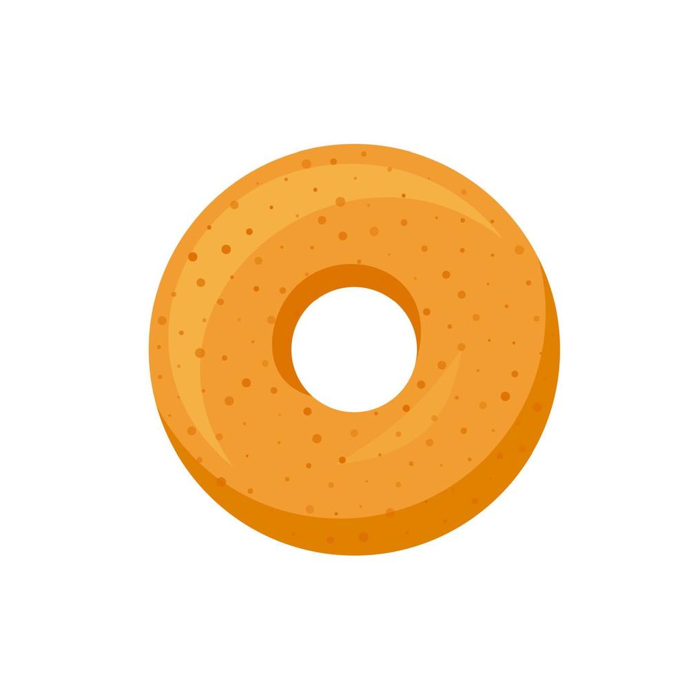 horneado de pasteles de donut, estilo de dibujos animados, aislado en fondo blanco vector