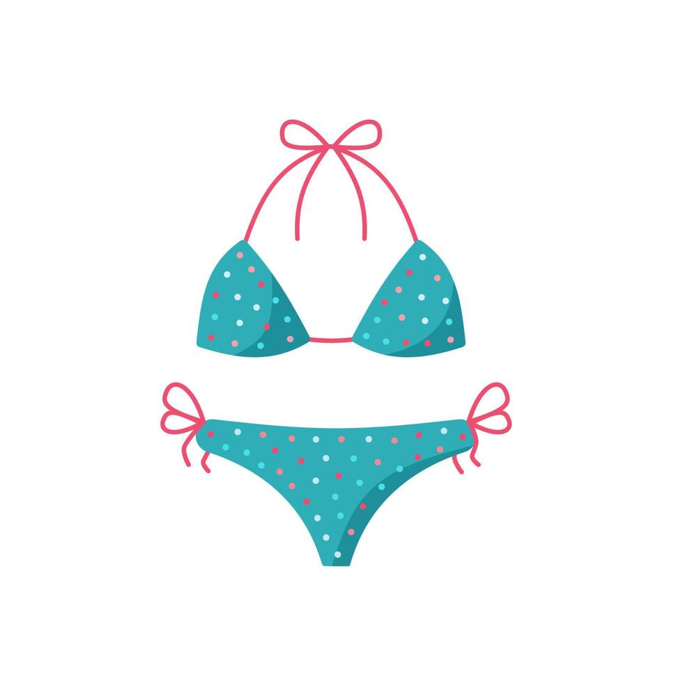 cute swimsuit vector illustration cartoon style.