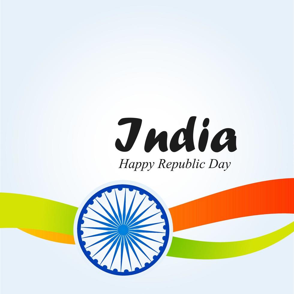 día de la república india 26 de enero fondo indio vector
