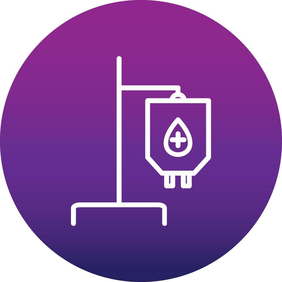 Blood Bag Vector Icon Design