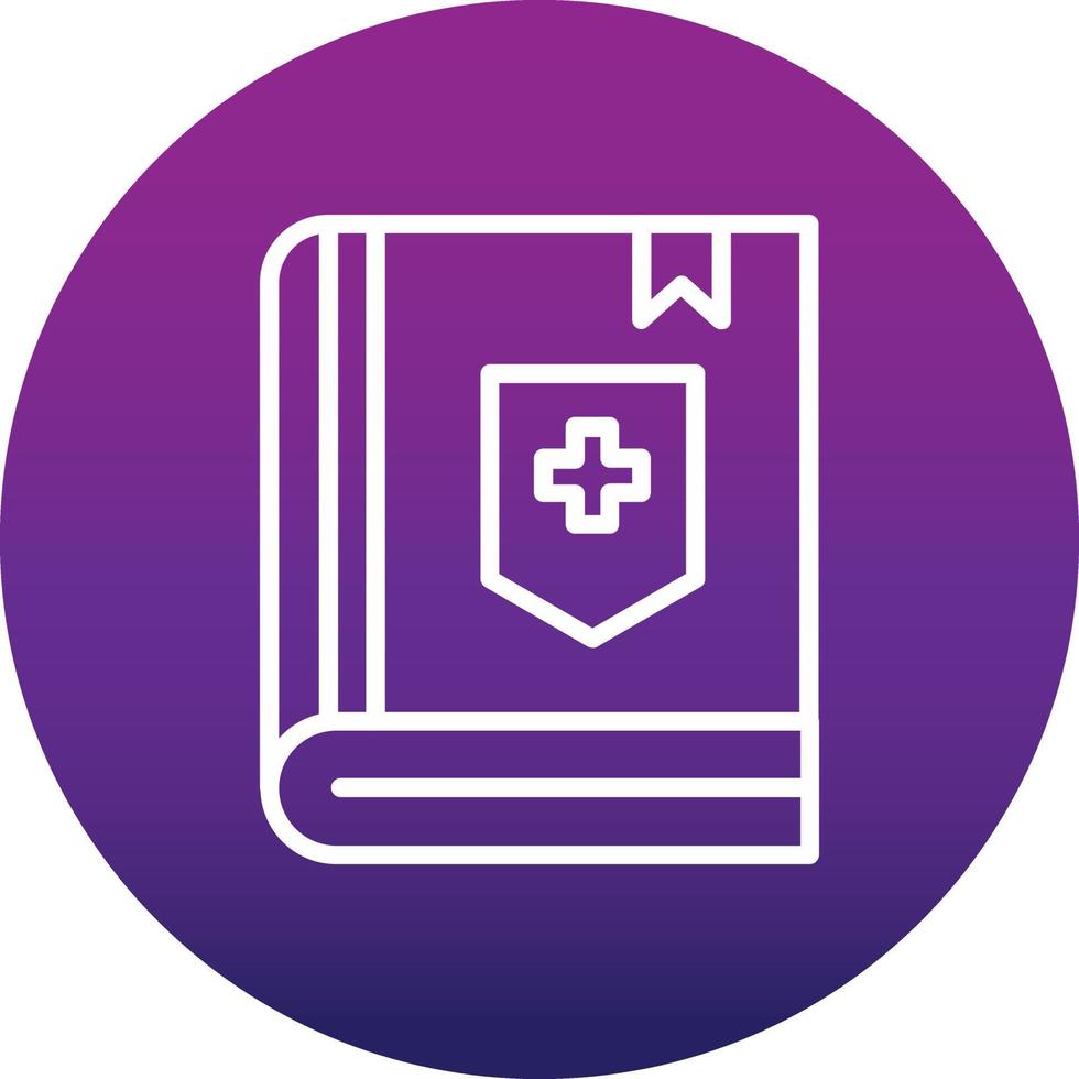 diseño de icono de vector de libro médico