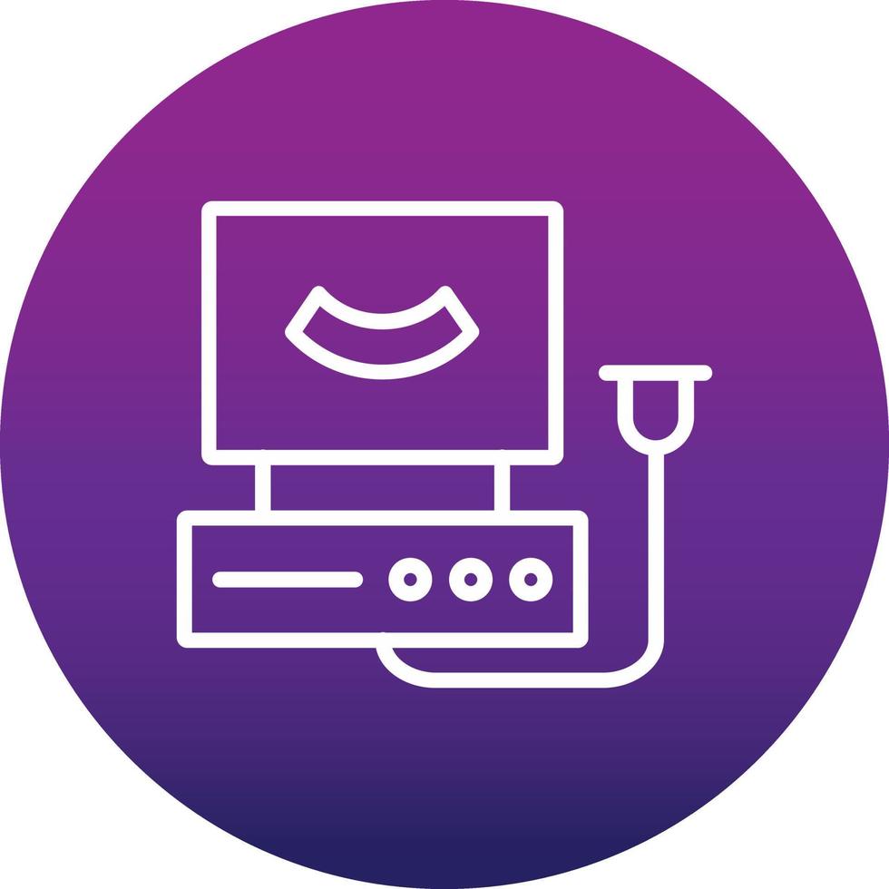 Ultrasound Machine  Vector Icon Design