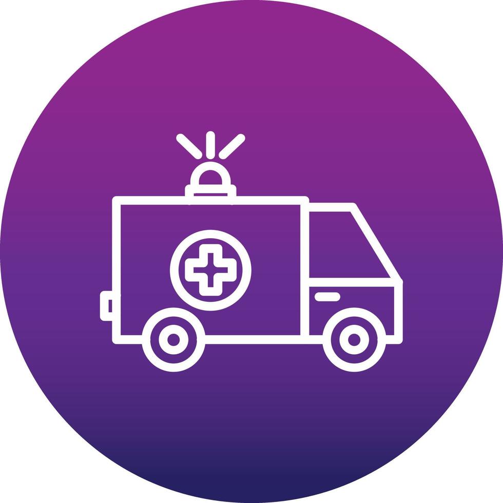 Ambulance Vector Icon Design