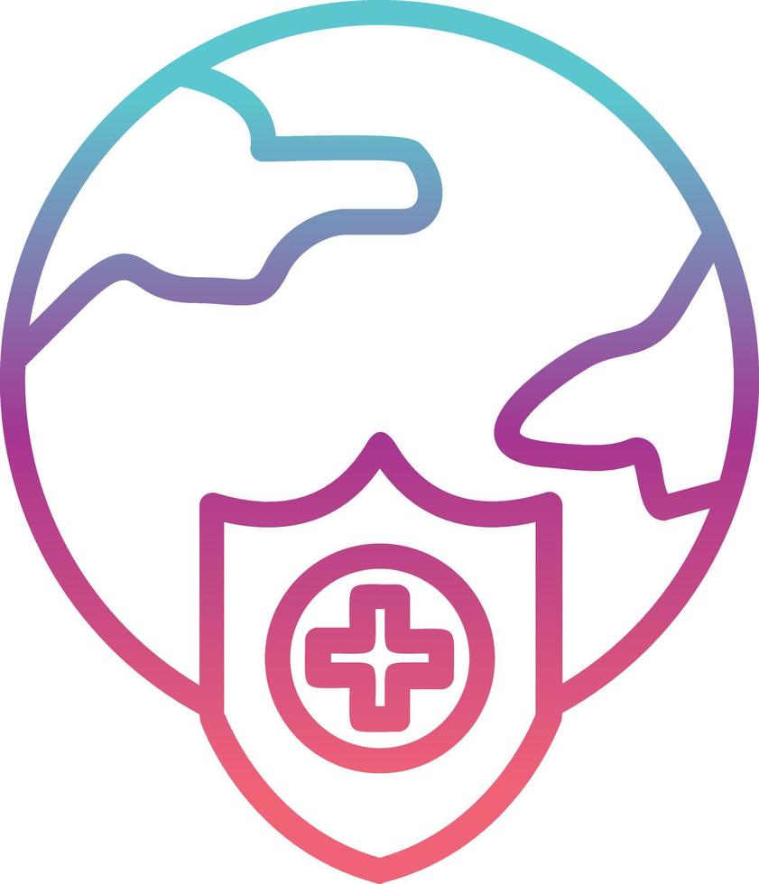 Global Protection Vector Icon Design