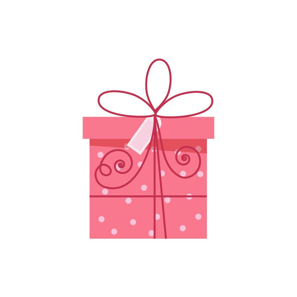 caja de regalo para cualquier fiesta, ilustración vectorial vector