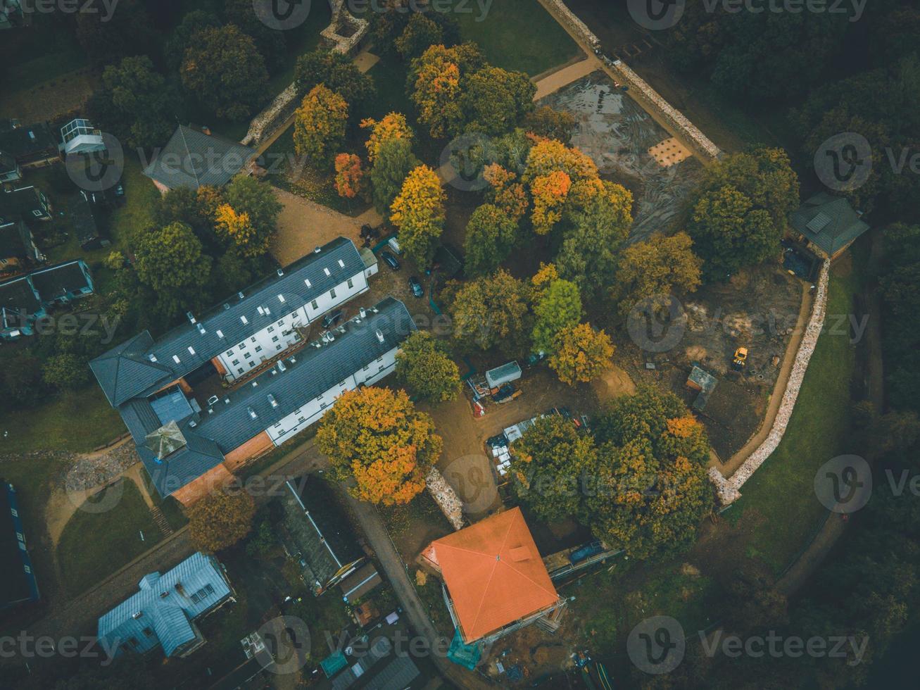 Aerial Views of Trakai, Lithuania by Drone photo