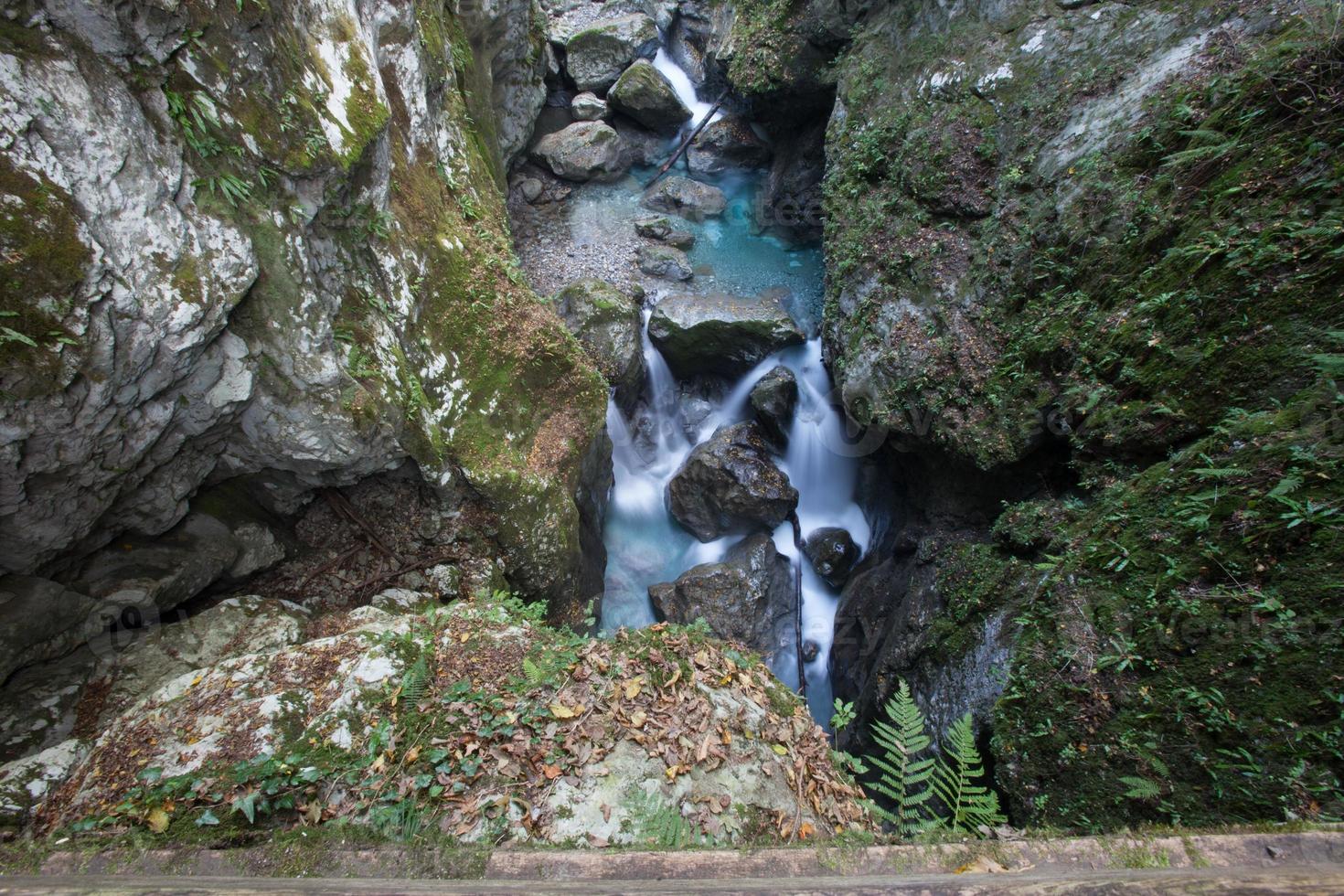 Tolmin Gorges in Triglav National Park in Slovenia photo