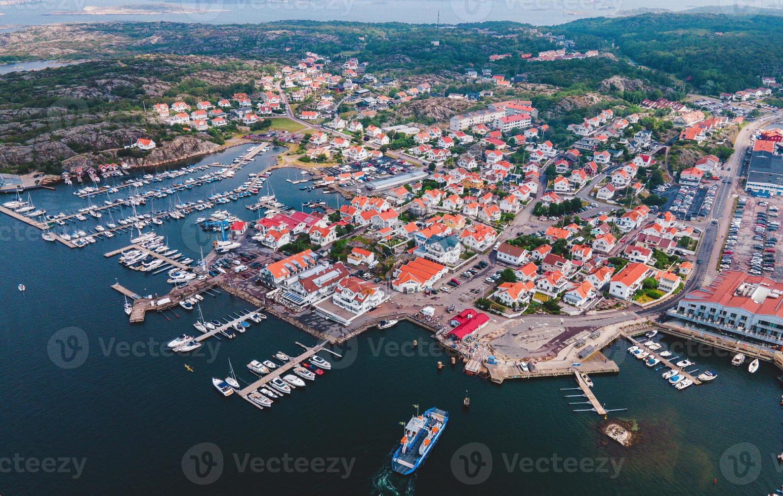 Aerial View of Marstrand, Sweden by Drone photo