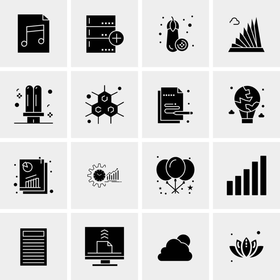 16 Universal Business Icons Vector Creative Icon Illustration to use in web and Mobile Related project