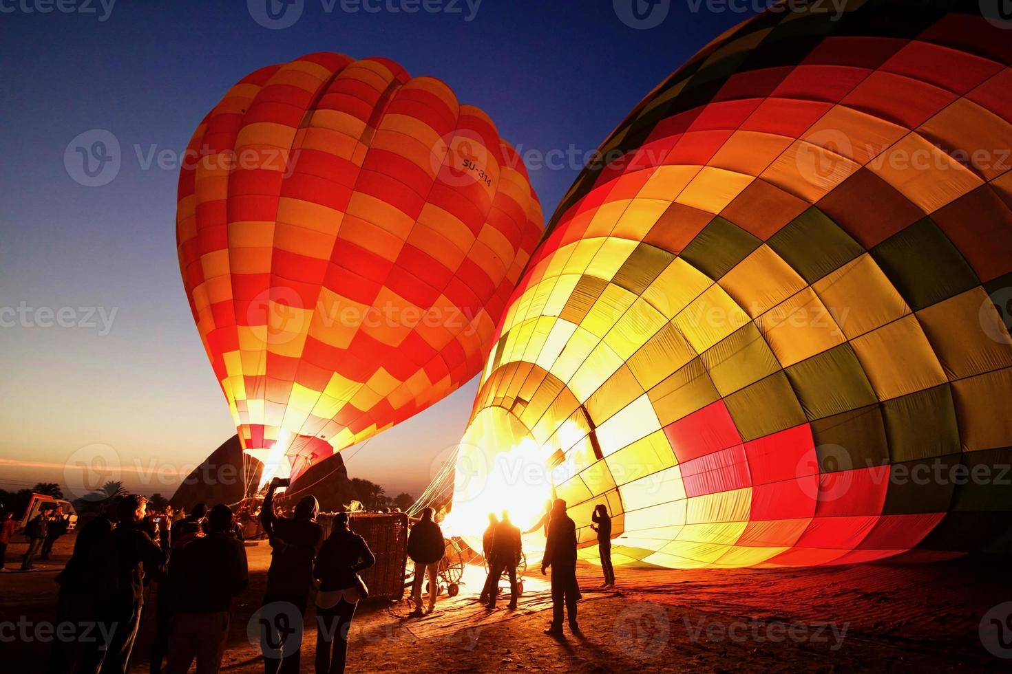 globos aerostáticos en egipto foto