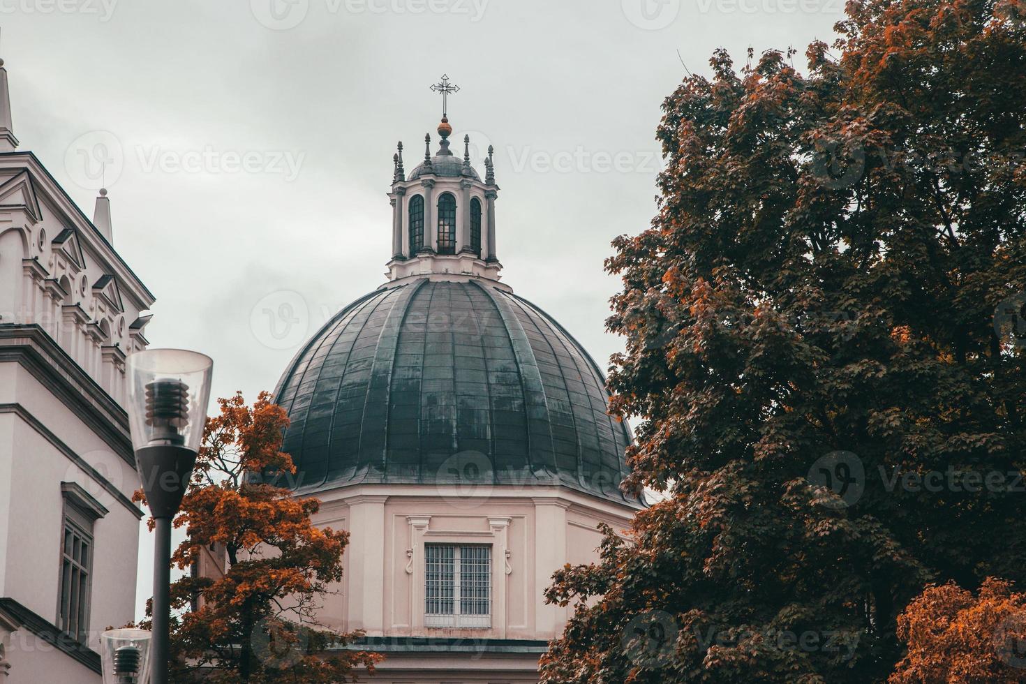 Street Views of Vilnius, Lithuania in Fall photo
