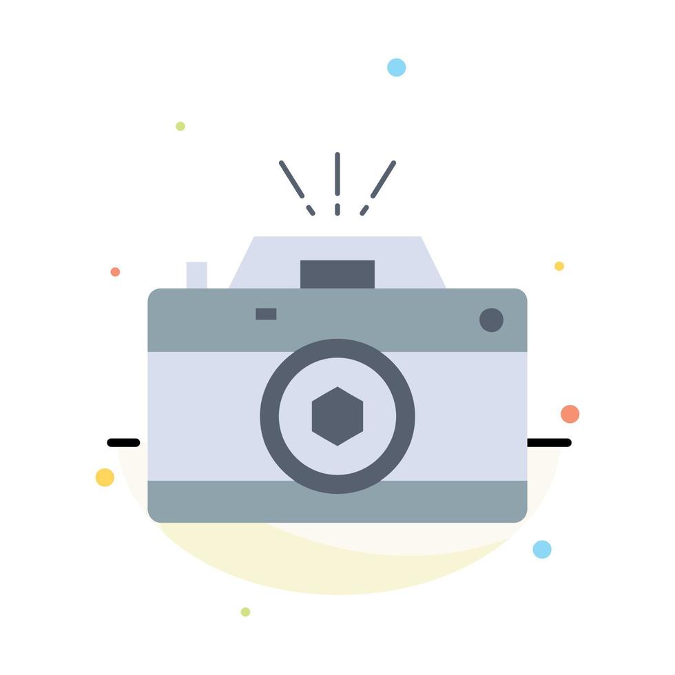 Camera photography capture photo aperture Flat Color Icon Vector