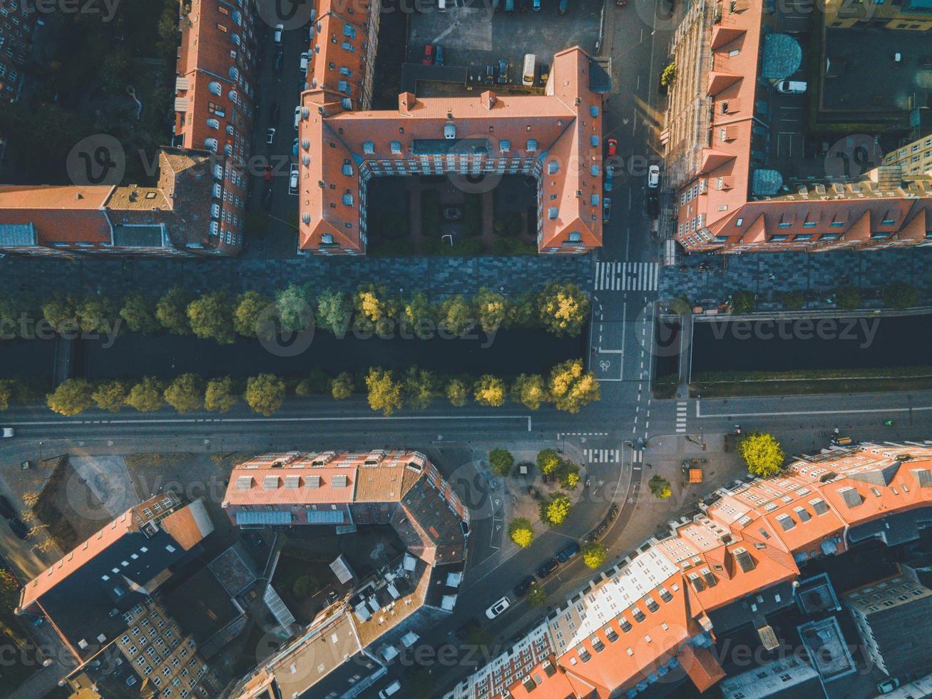 Views over Aarhus, Denmark in Jutland by Drone photo