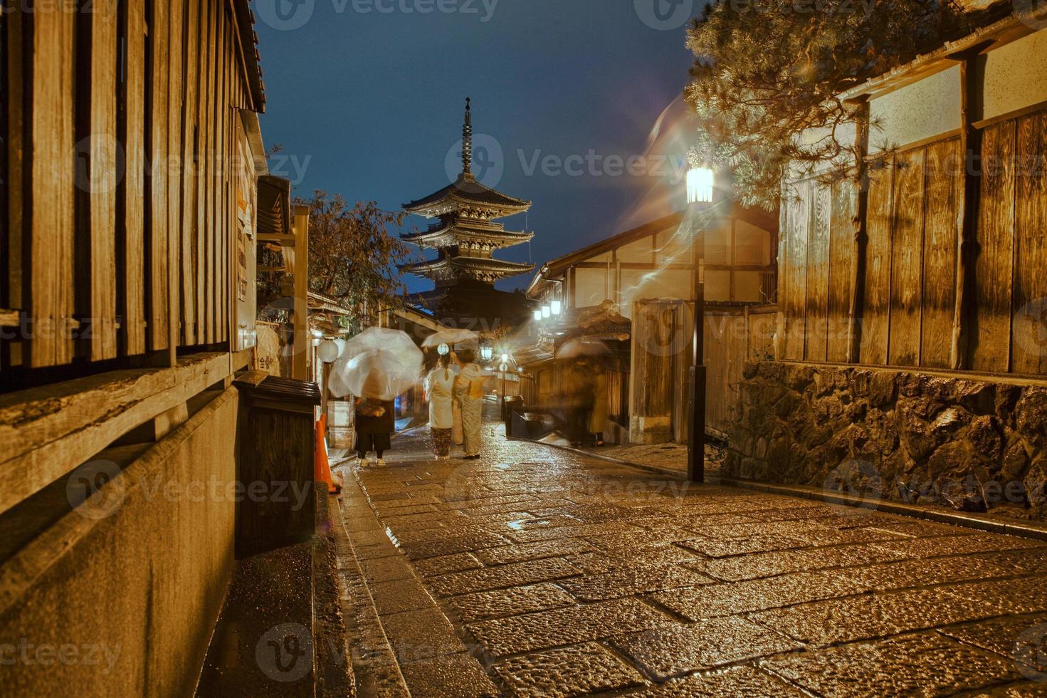 distrito de gion en kyoto, japón foto