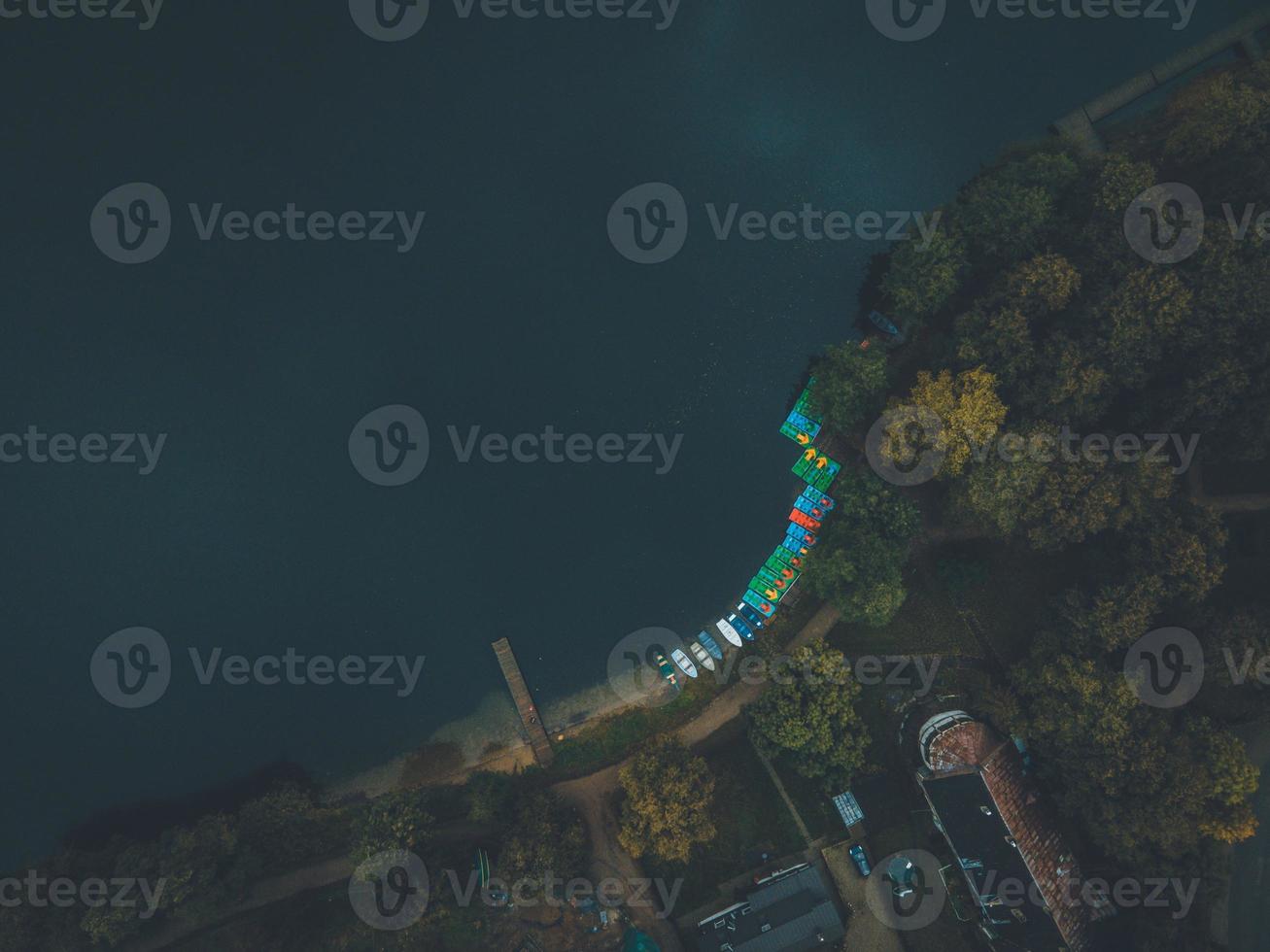 Aerial Views of Trakai, Lithuania by Drone photo