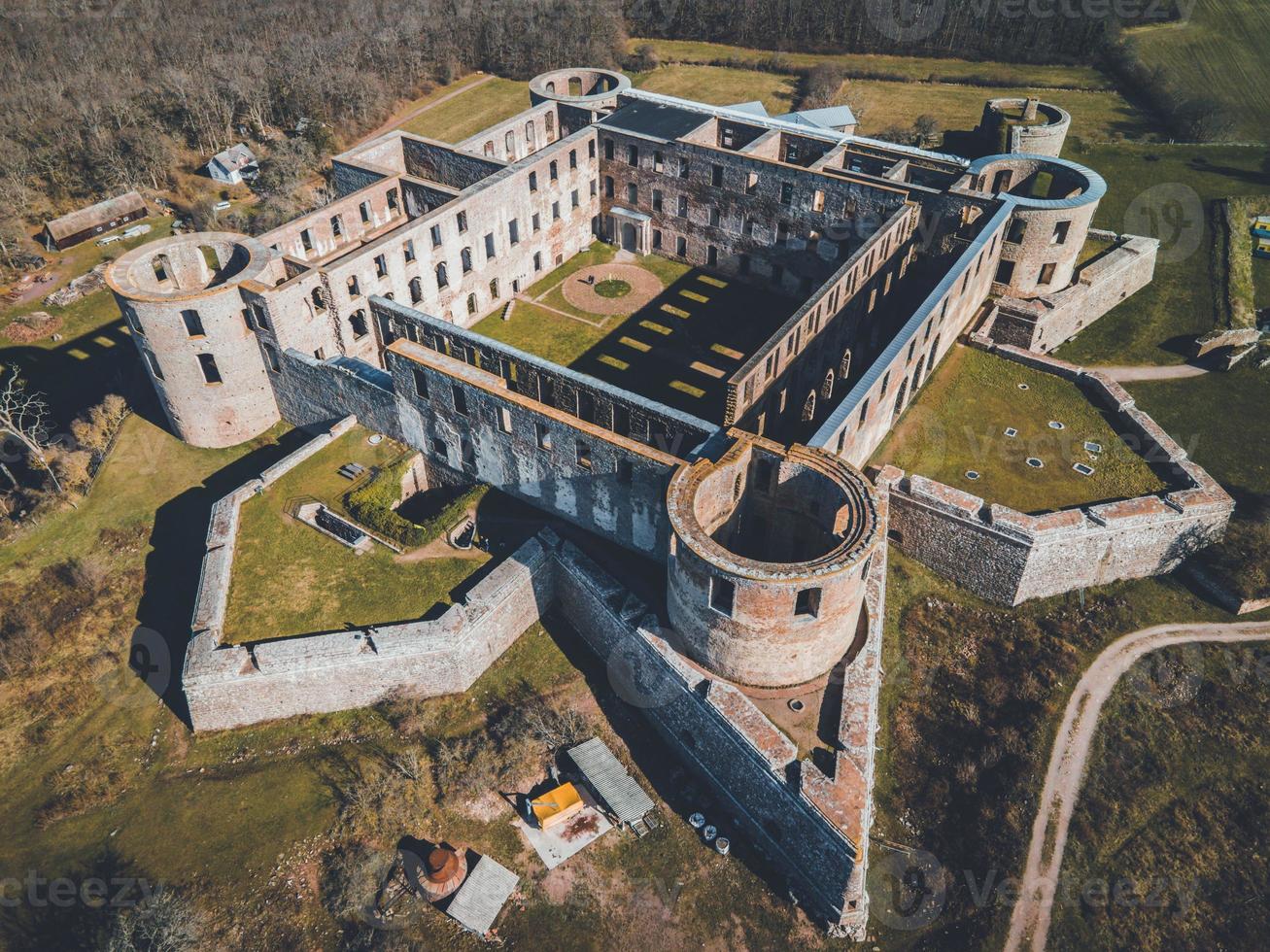 Borgholm Castle as seen in Oland, Sweden photo