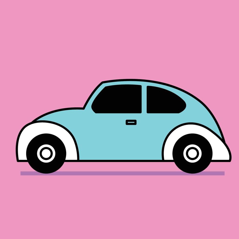 car cartoon flat vector