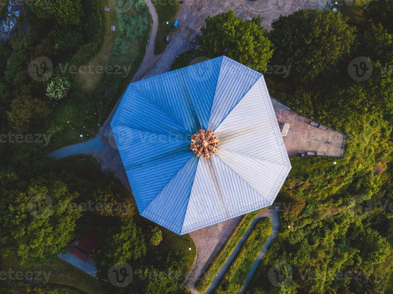 vista de drones de skansen kronan en gotemburgo, suecia foto