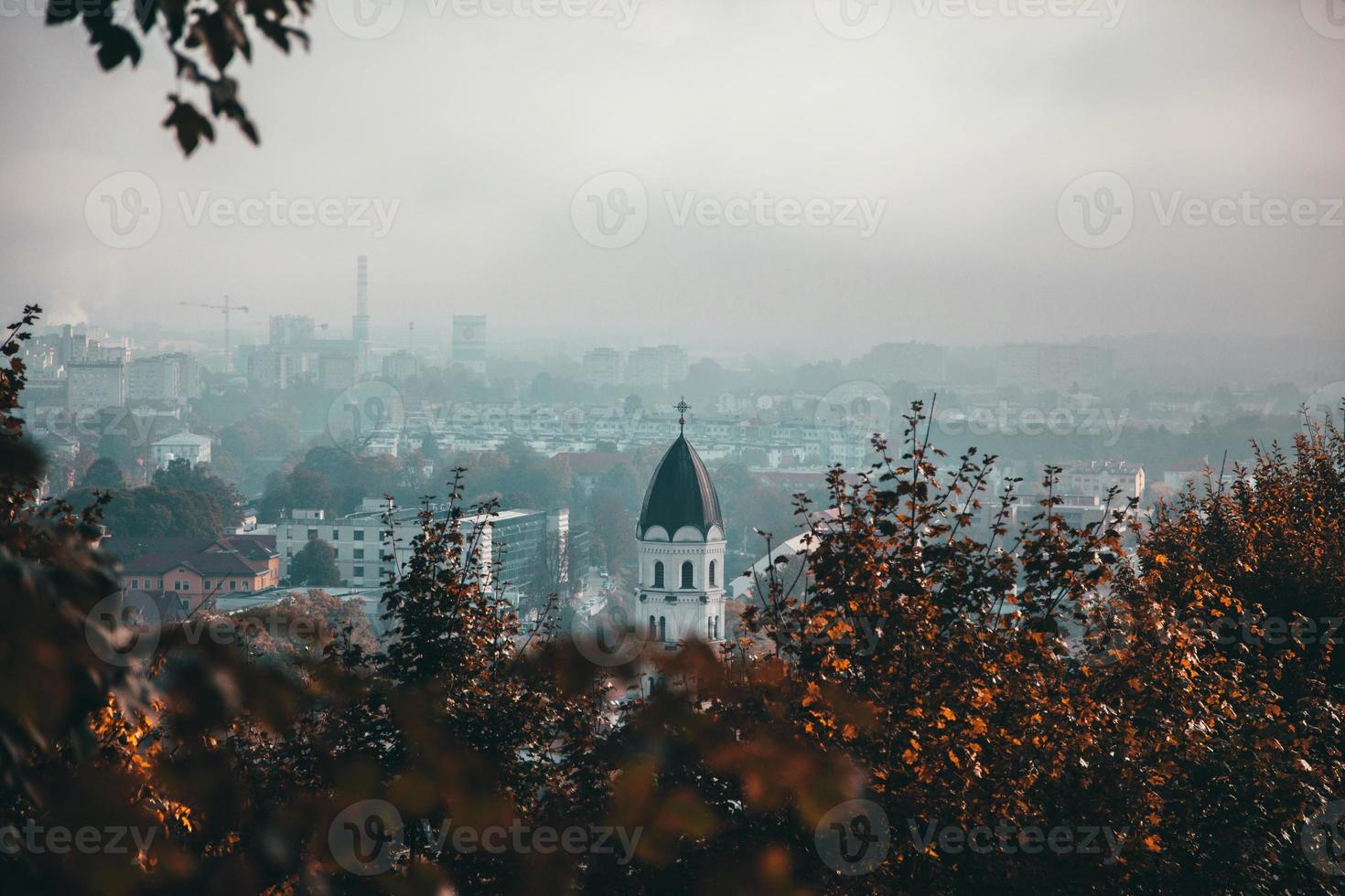 vistas desde las calles de ljubljana, eslovenia foto