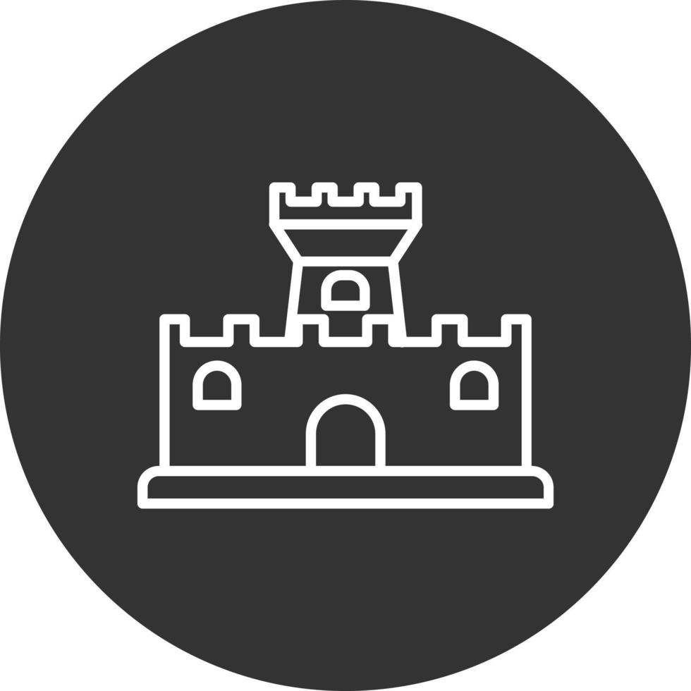 icono de vector de castillo de arena