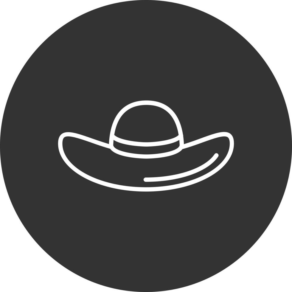 icono de vector de sombrero