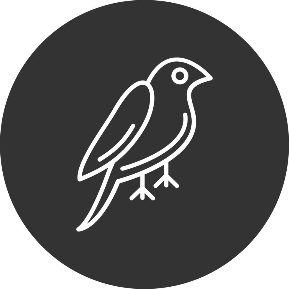 icono de vector de pájaro