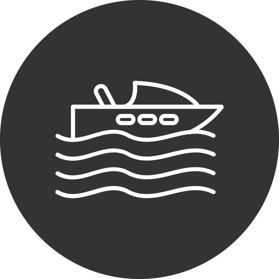 icono de vector de barco