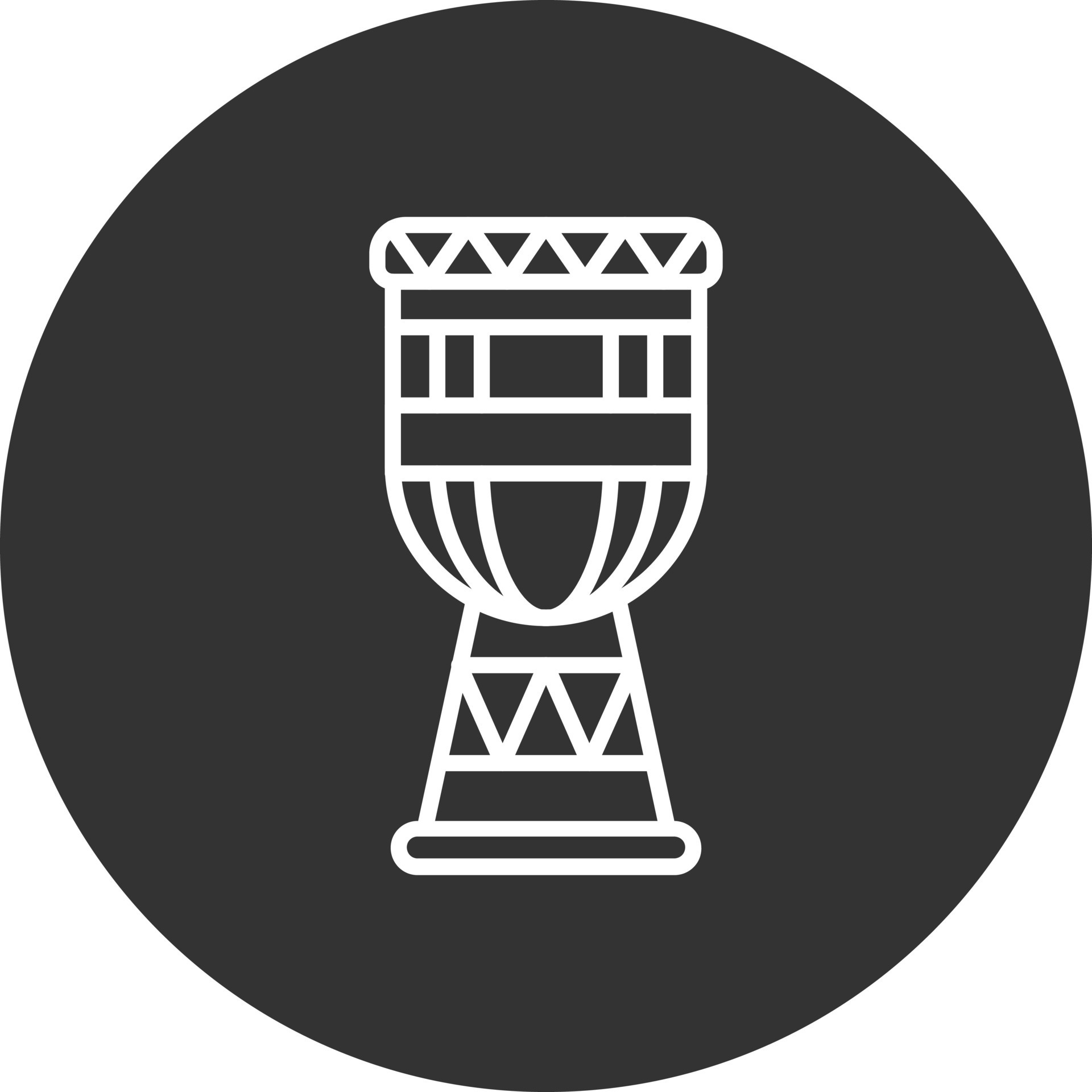 Djembe Vector Icon 15545238 Vector Art at Vecteezy