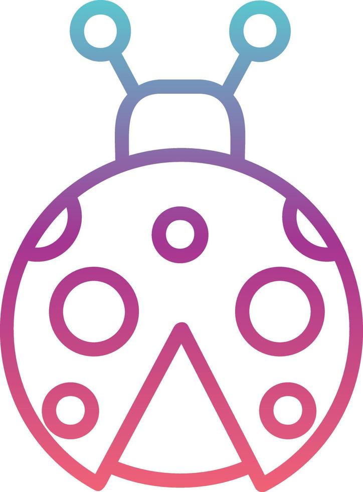 Ladybug Vector Icon Design