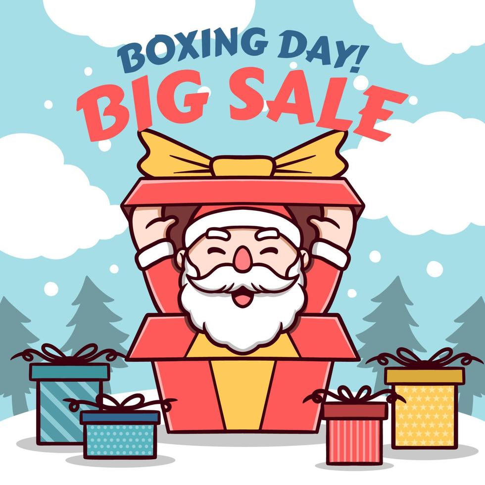 Boxing Day Concept Art vector