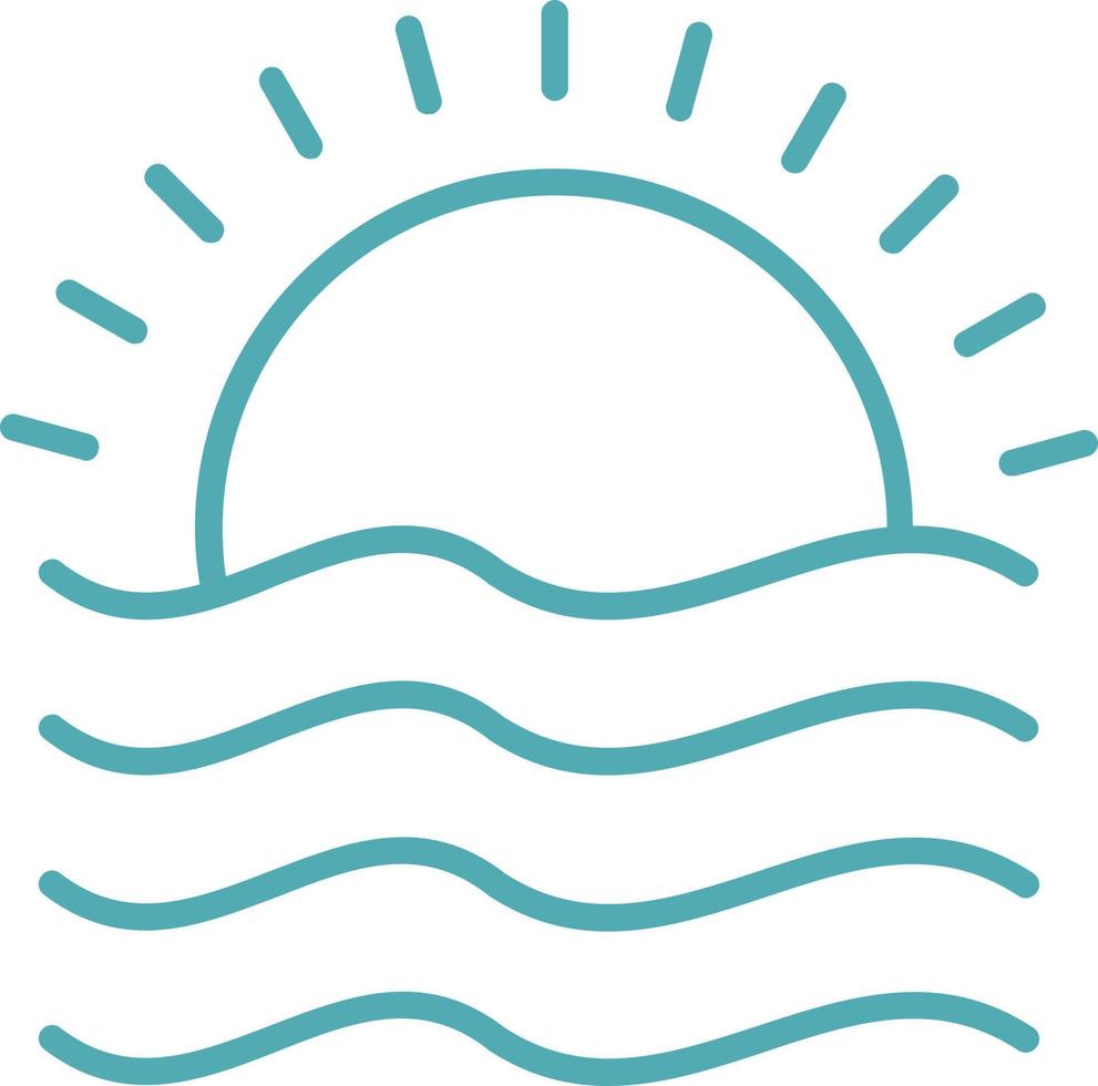 Sunset Vector Icon